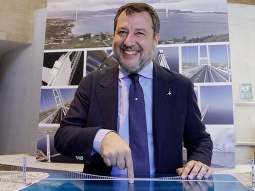 Ponte sullo Stretto, Salvini: "Il contrario del reddito di cittadinanza. I no a sinistra? Ideologici"