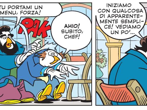 Cannavacciuolo superstar, lo chef sfida Nonna Papera su Topolino