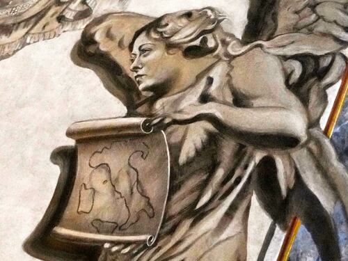 Roma, subito coperto l’angelo con il volto di Meloni. “Non si poteva andare avanti così”