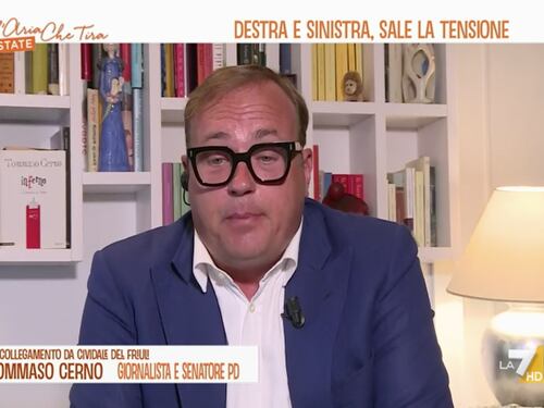 L’Aria che Tira, Tommaso Cerno e lo sfogo contro il Pd: “Corrano da soli, Giorgia Meloni non è fascista”