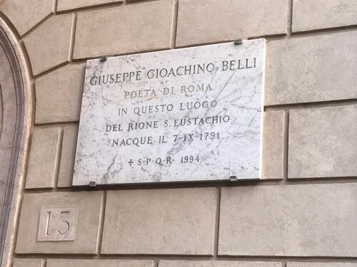 Gioachino Belli, gli "scartati" e un caffé a Sant'Eustachio