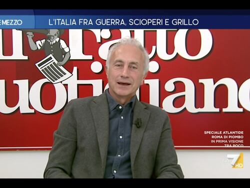 Otto e mezzo, “paradosso”. Travaglio si arrampica sugli specchi per difendere Grillo