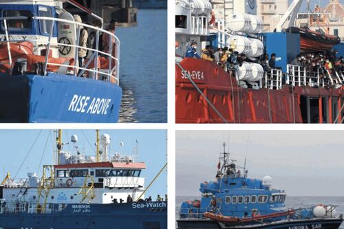 La flotta battente bandiera tedesca che porta i migranti in Italia: metà delle navi Ong