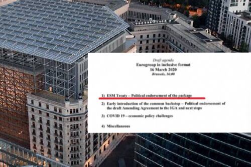 L'Eurogruppo si riunisce e retrocede il Covid-19. La priorità sono le banche