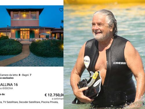 Beppe Grillo affitta la villa dove pranzò Conte. Prezzo super, ma che gaffe nell'annuncio