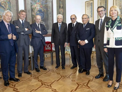 I vertici de Il Giornale da Mattarella per i 50 anni del quotidiano