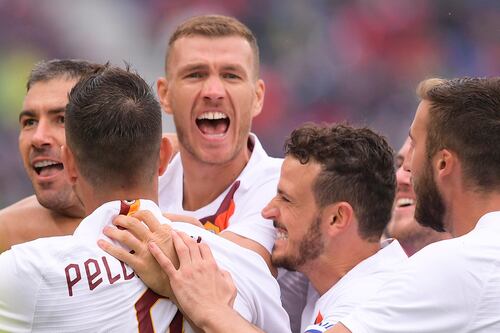 Dzeko all'ultimo respiro, colpo della Roma a Bologna