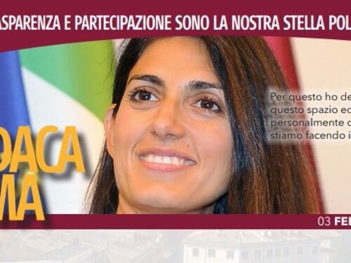 Violata la par condicioRaggi sanzionata dall'Agcom