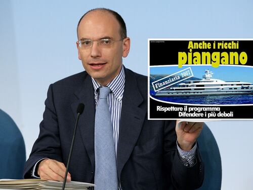 Patrimoniale per allocchi, la patacca di Letta ai ragazzi