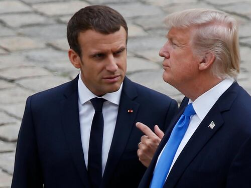 Trump a Parigi da Macron: si apre spiraglio sul clima