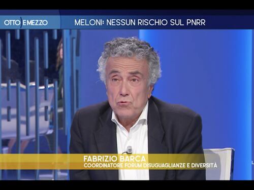 Otto e mezzo, Barca boccia Draghi e Conte sul Pnrr: “Impostazioni improbabili”