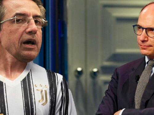 Enrico Letta disperato su Gaetano Manfredi: il candidato sindaco a Napoli è juventino!