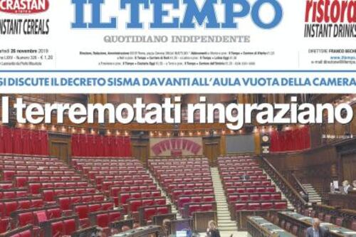 Aula vuota per il terremoto, nessuno si scusa