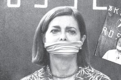 Polemiche sul fotomontaggio contro Salvini. Tace solo il presidente Boldrini