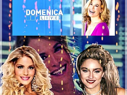 A "Domenica Live" si traveste così: fuori programma piccantissimo della Cipriani