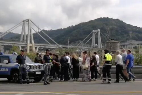 Ponte Morandi un mese dopo. Genova si ferma per un minuto di silenzio
