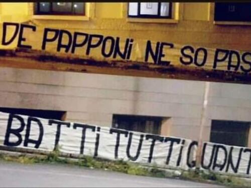 Nuovi striscioni dei tifosi romanisti contro Pallotta