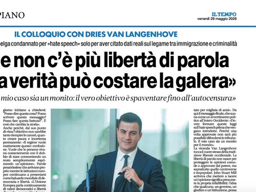 IL TEMPO ORE 9 - Noi e gli altri su carta venerdì 29 maggio 2026