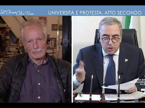 L’Aria che Tira, Gasparri asfalta De Luca: “Apologia della violenza, sei da denuncia”