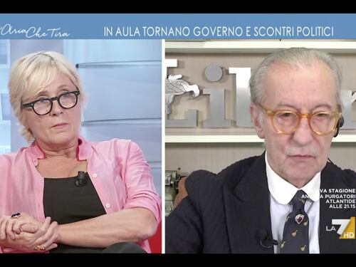 L’Aria che Tira, Vittorio Feltri tuona sulle critiche a Meloni: “Scemenze, siamo al ridicolo”