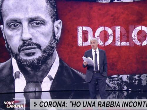 Non è l'Arena, "sono pronto a morire" L'annuncio choc di Corona a Giletti