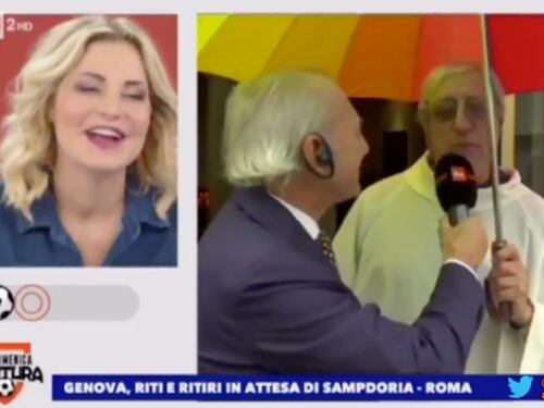 Il prete sbotta in tv con la Ventura. Cosa le dice in diretta