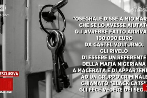 Rivelazioni choc di un pentito: Oseghale è della mafia nigeriana, mi offrì 100mila euro
