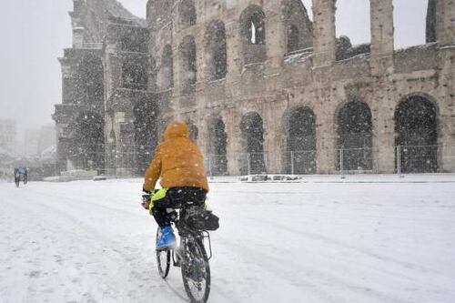 Da mercoledì arriva il grande freddo. Attesa neve anche a Roma