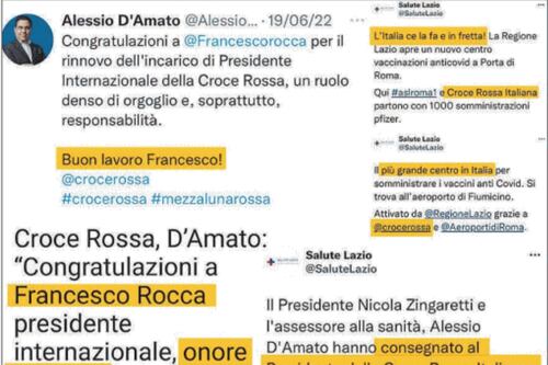 Quando D’Amato elogiava Rocca: i post prima della campagna elettorale