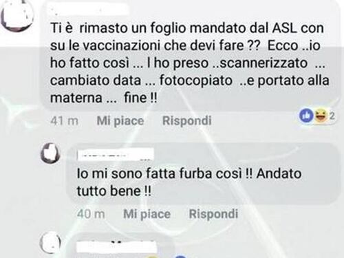 Mamma no-vax falsifica i certificati, denunciata dalla scuola