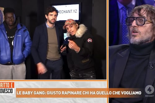 Dritto e Rovescio, scintille tra Cruciani-Del Debbio e il maranza: "Dentro il vostro cervello..."