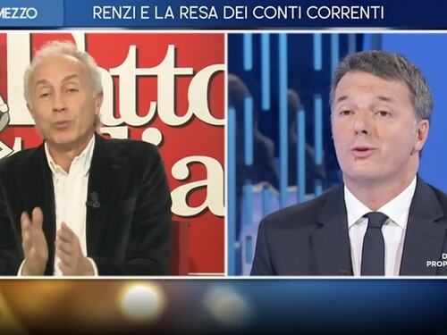 Otto e mezzo di fuoco tra Renzi e Travaglio. Plotone d'esecuzione in studio ma succede di tutto
