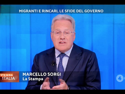 Stasera Italia, Sorgi abbatte l’ipocrisia di Conte: dalle ispezioni alle vacanze a Cortina