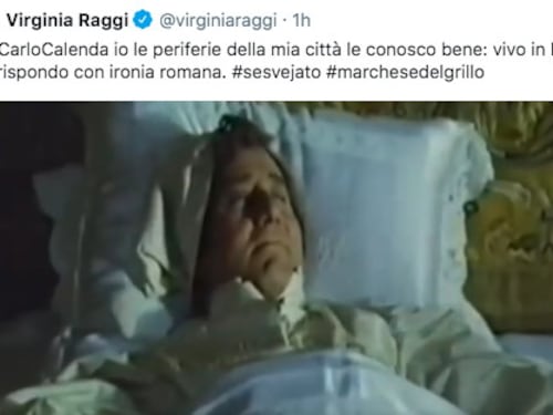 La Raggi segna un punto su Calenda col Marchese del Grillo: "S'è svejato!"