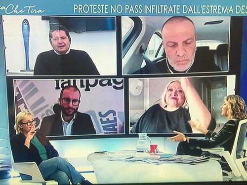 La Maglie sbotta contro Bentivogli a L'Aria che Tira
