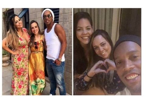 La doppietta di Ronaldinho: sposa le sue due conviventi