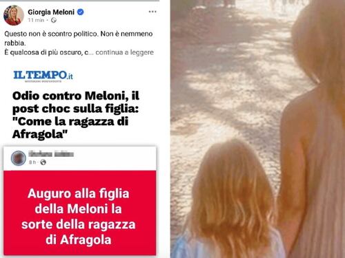 Giorgia Meloni, minacce di morte alla figlia. La premier: "Clima oscuro e malato"