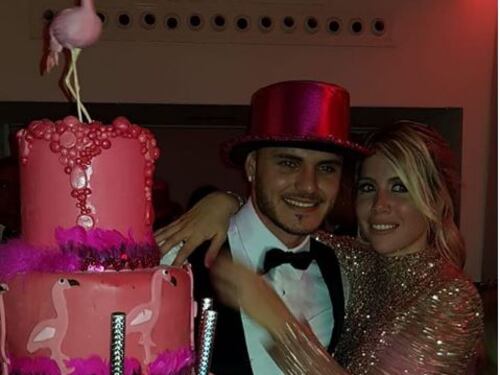 Il sexy compleanno di Wanda Nara. E Icardi si scatena in pista