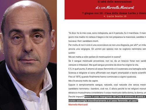 "Ferita di Cristo come una vagina" E' arte pagata da Nicola Zingaretti