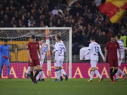 Roma imbarazzante. Perde 2-1 in casa con l'Atalanta