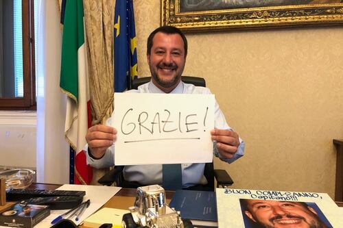 Diciotti, il Senato lo "assolve" e Salvini risponde così