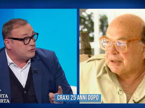 Porta a Porta, 25 anni senza Craxi. Cerno: più simile a Meloni che a Schlein