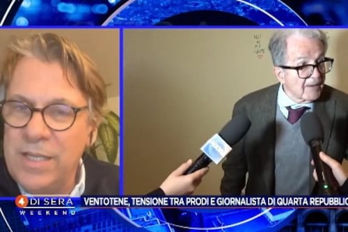 Ventotene, Prodi sbotta con la giornalista. "Mai visto": il retroscena di Porro