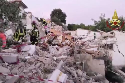 Esplode palazzina sull'Isola d'Elba. Muore coppia di anziani