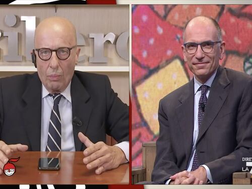 DiMartedì, Alessandro Sallusti spegne l'entusiasmo di Enrico Letta: perché tutti questi complimenti?