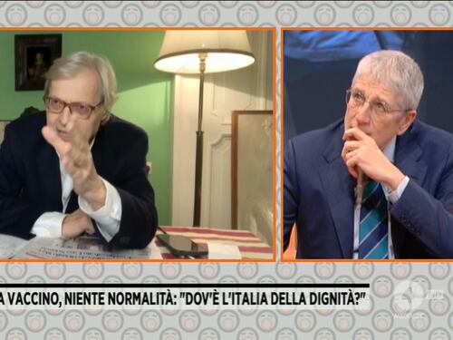 La democrazia è morta, Sgarbi contro il super green pass alla Camera