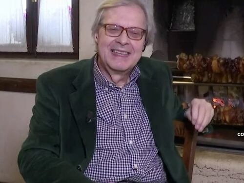 L'Aria Che Tira, Vittorio Sgarbi e il collegamento con il girarrosto. La sorella scrive a Myrta Merlino