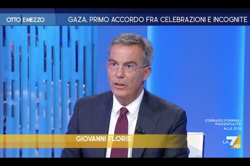 Otto e mezzo, “nessun accordo di pace”. Da Floris la bocciatura per Trump e il governo italiano
