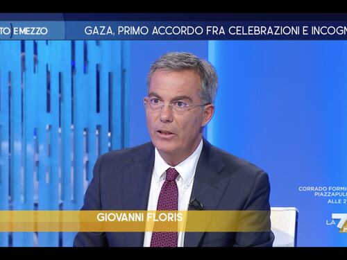 Otto e mezzo, “nessun accordo di pace”. Da Floris la bocciatura per Trump e il governo italiano