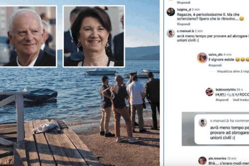 Disperso nel lago di Vico il marito della ministra Roccella. Sciacalli sui social